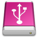 Drive Pink USB Icon